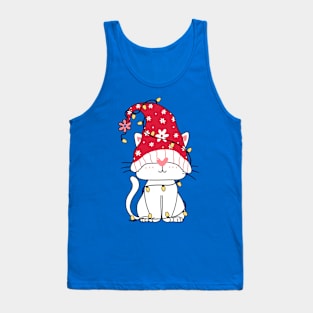 Funny Christmas Cat Tank Top